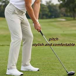 Men's Golf Pants, Summer Sweat-Absorbing Breathable Golf Trousers