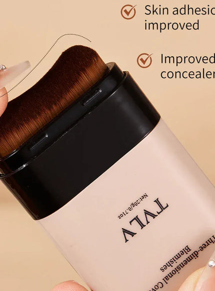 KissICON 💋TVLV Velvet Moist Foundation Stick - LongLasting Concealer