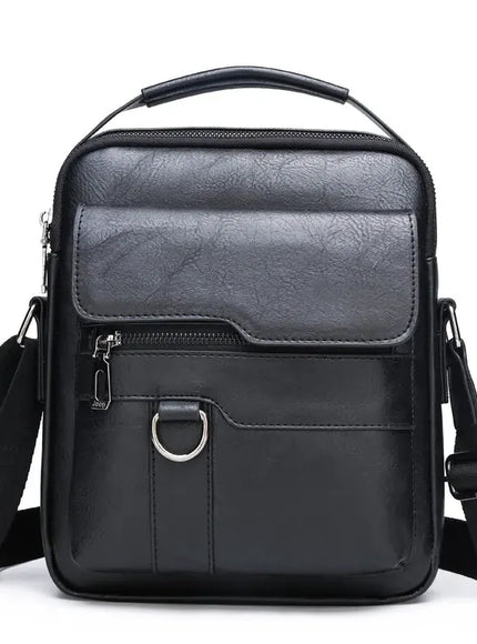 Men's Vertical Crossbody – PU Leather Shoulder