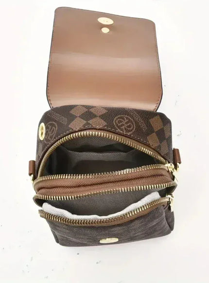 Moda Saco Multi-camada Pr Tico Crossbody –