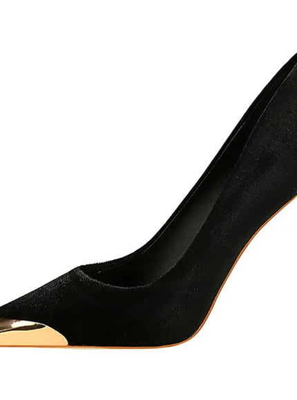 Women Fashion Comfort Suede High Heels Green Burgundy