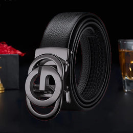 Men's Belt Automatic Buckle Belt Fashion Business Belt for Male Good Gifts for Men