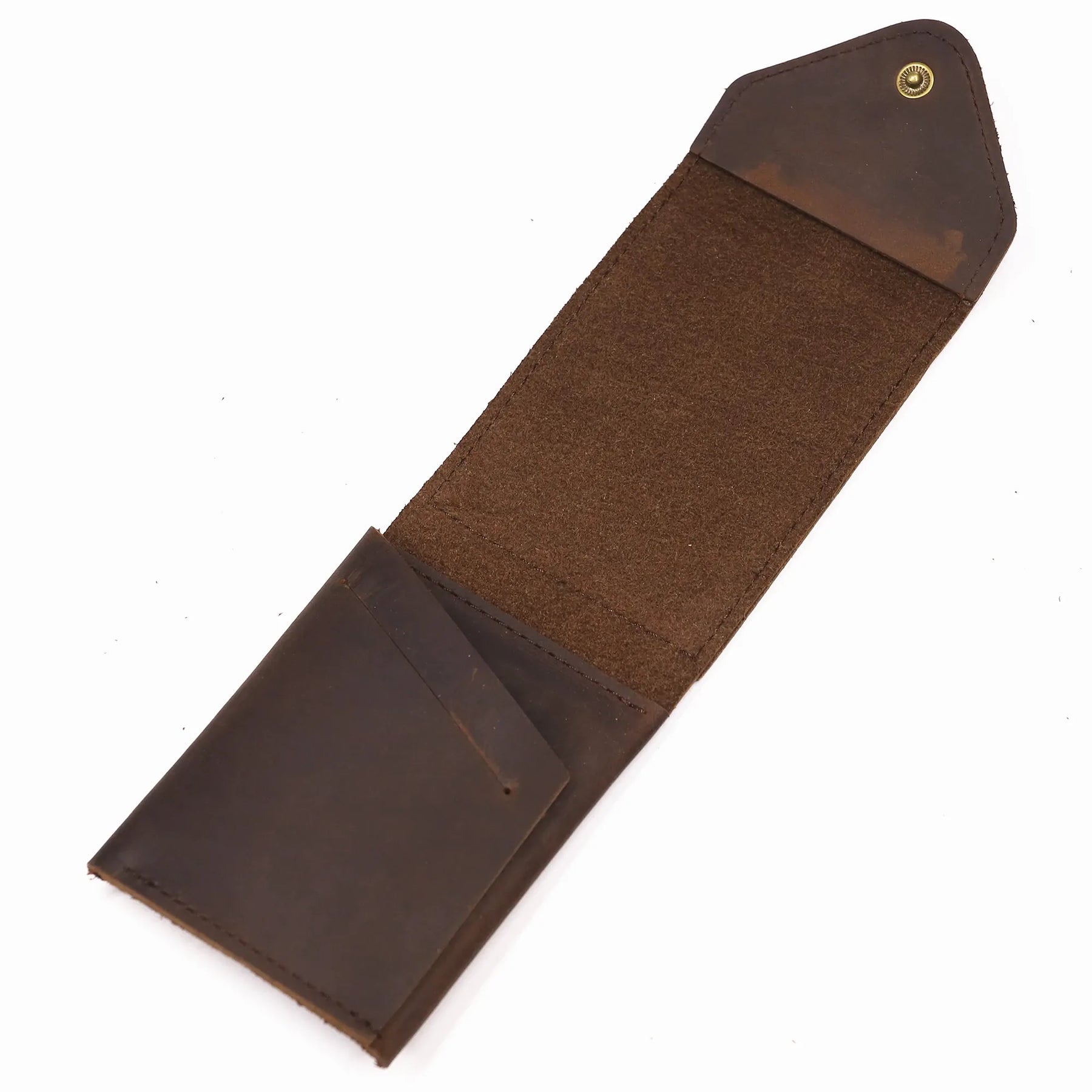 Genuine Leather Wallet For Men Male Real Cowhide Short Slim Minimalist Men's Cash Wallet Credit Card Holder With Flap Closure