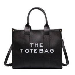 KissICON black / 35cm X 15cm X 28cm PU Leather Tote – Chic Spacious Designer