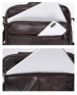 Men's Messenger Bags Hot PU Handbag Multi-functional Travel Casual Small Bags Outdoor Hiking Cycling Sport Cigarette Satchel