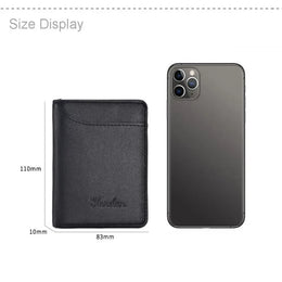 Men Bussiness Wallet Short Skin Wallets Purses PU Leather Money Clips Thin Wallet For Men Purses ID Card Holder Fashion