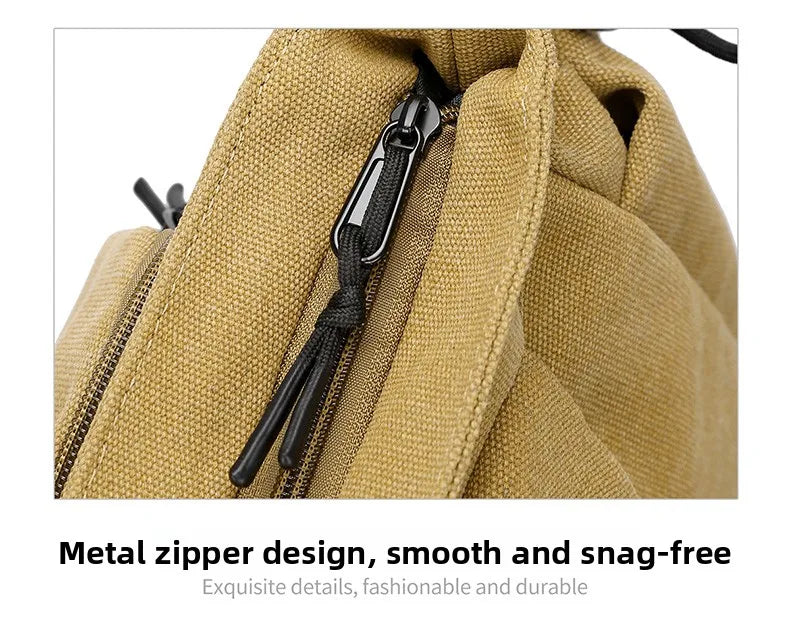 Men's Casual Crossbody Bag Large Capacity Single Shoulder Bag Commuter Mailman Bag Lightweight Leisure Backpack for Business