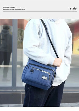 New Mens Crossbody Bag Single Shoulder Bags Big Capacity Multi-Pockets Storage Bag Fashion Handbag Business Crossbody Bags