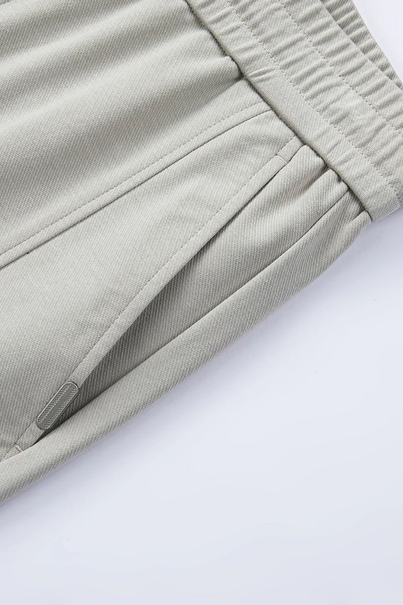 Lyocell Cotton Men's Casual Pants Breathable Straight Leg Loose Fit Elastic Waist Ice Silk Quick Dry Trousers Spring Summer 2026