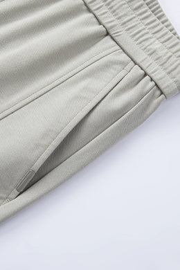 Lyocell Cotton Men's Casual Pants Breathable Straight Leg Loose Fit Elastic Waist Ice Silk Quick Dry Trousers Spring Summer 2026