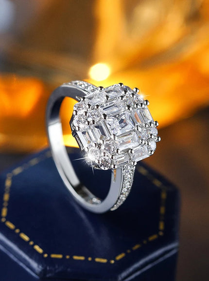 KissIcon Zirconia Ring For Women - Minimalist 925 Silver