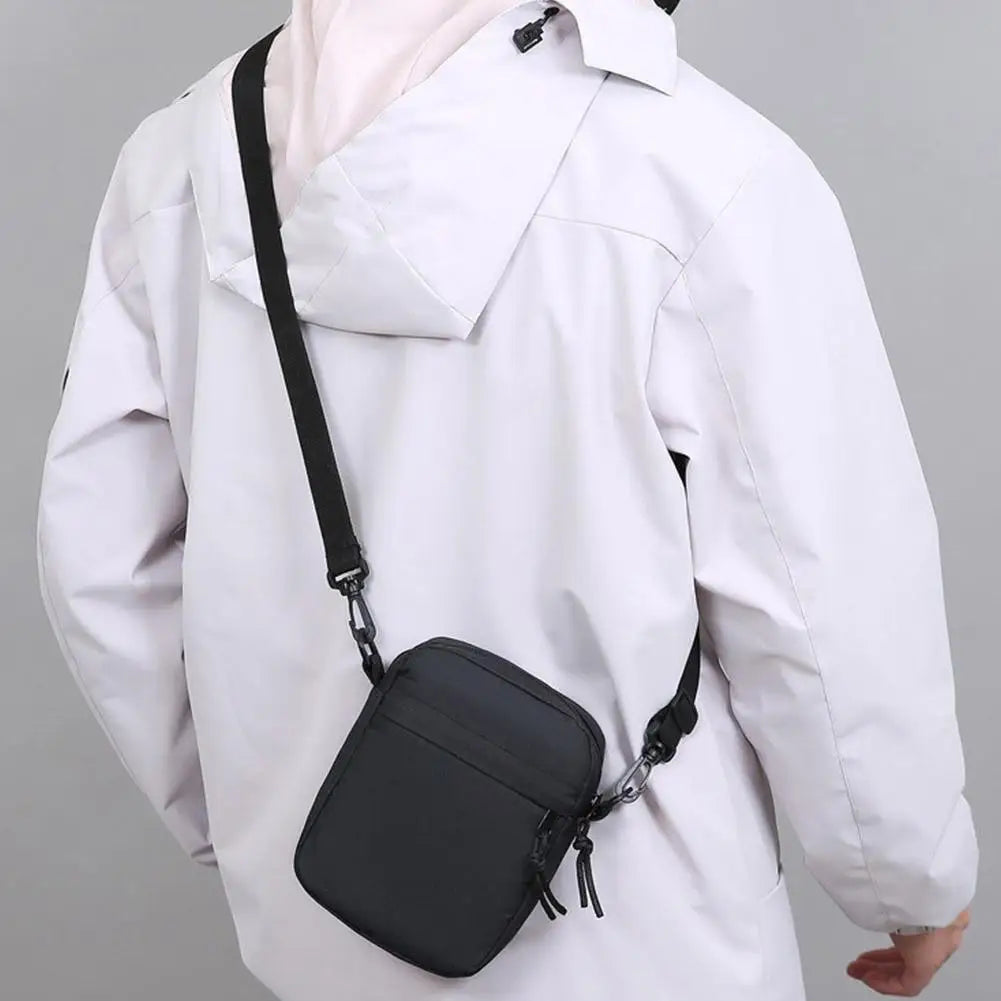 Mens Small Crossbody Sling Bag Chest Bag  Casual Utility Chest Phone Bag Water Resistant Fanny Pack for Running Travel Workout