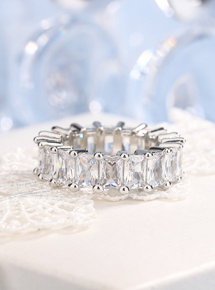 2024 New Arrivals Women's Large Zircon Zircon Gold Rings Fashion Wedding Engagement Rings 925 Silve Hip Hop Jewelry
