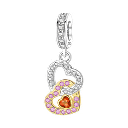 Original Charms Beads 925 Sterling Silver Zircon LOVE Winged Protect Heart Pendant For DIY Necklace Bracelet Fine Jewellery Gift