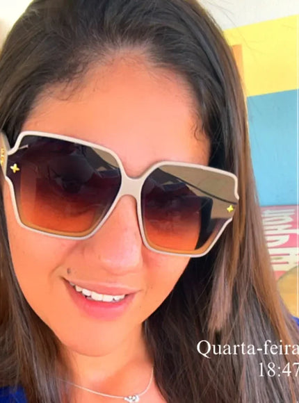 Square Frame Sunglasses – Women's UV Protection Large Frame All-Match