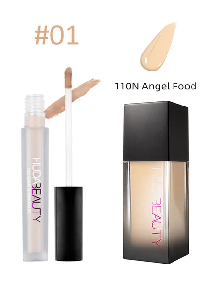 KissICON 11001 as show 34ml Flawless Foundation Matte Concealer Conceals Pores