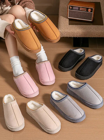 Women's Plush Slippers Winter Warm House Shoes Fashion