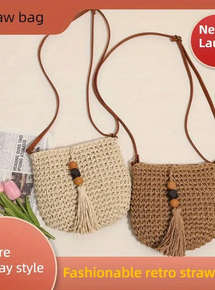 Women's Crossbody – Woven Wooden Beads