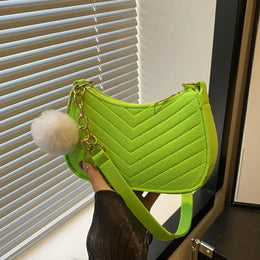 Mini Women Shoulder Bags Fashion Felt Women's Bag Design Advanced Underarm Handbags Mini Saddle Bag