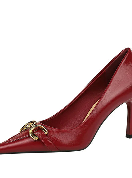 Women High Heel Stiletto Shallow Mouth Pointed Toe
