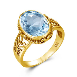 Yellow Gold Citrine Ring For Women 10*14mm Oval Cut Stone Art Deco Luck Birthstone Jewelry Trending Luxury Wedding Party Gift
