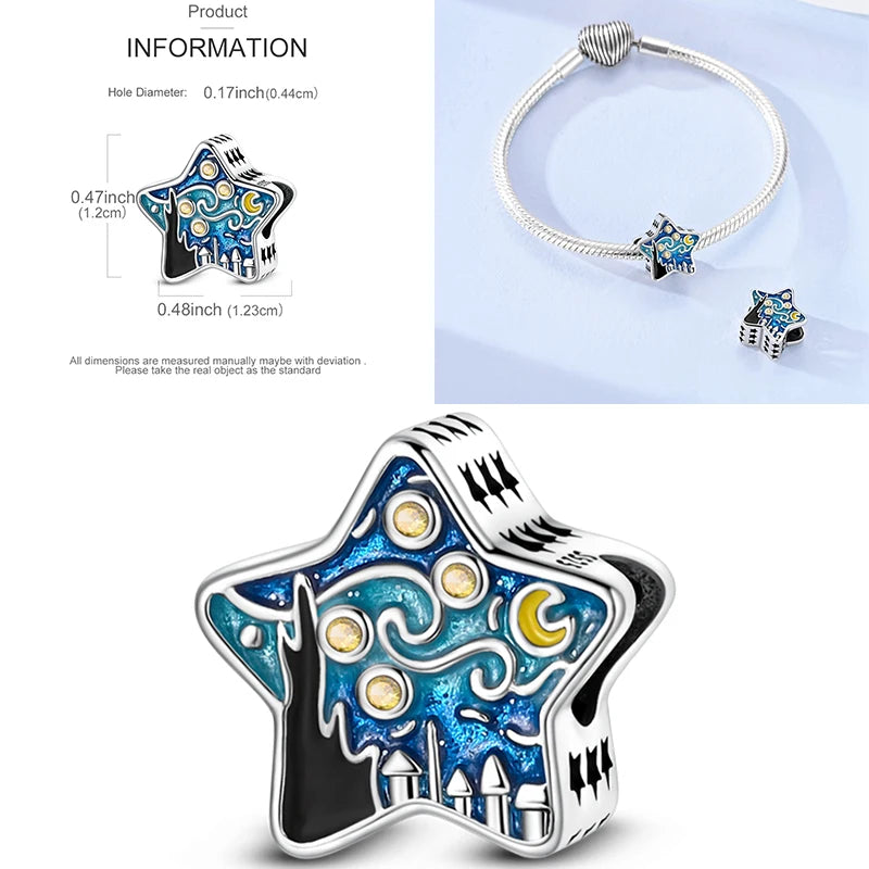 925 Sterling Silver Tree of Life Bead Luminous Firefly Dangle Butterfly Charms Fit Original Bracelet DIY Jewelry Gift for Women