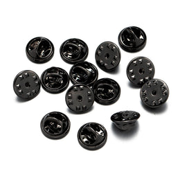 100pc Metal Locking Pin Back Brooch Badge Holder Lapel Base For DIY Jewellery Material Making Supply Craft Accessories Handmade