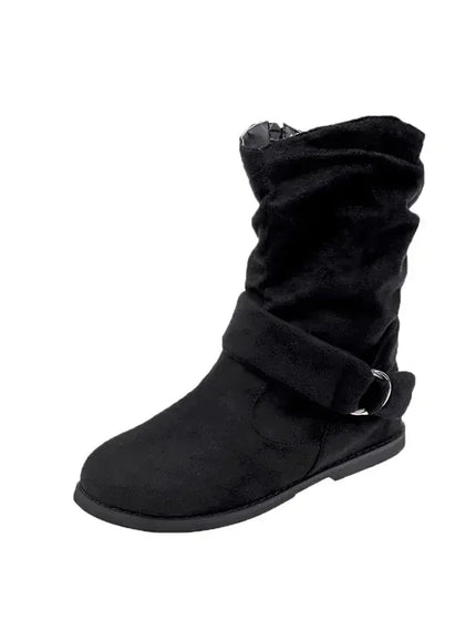 KissICON black / 35 Fashion Women Boot Suede and Calf Fashion Boot
