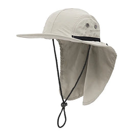 Unisex Sun Hiking Bucket Hat Wide Brim Safari Hats UV Sun Protection Cap with Neck Flap Fishing Adventuring Gardening Beach Caps