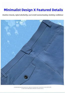 Men's Golf Pants, Summer Sweat-Absorbing Breathable Golf Trousers