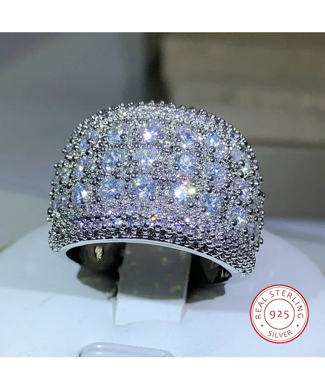 Kissicon 925 Sterling Zircon Ring – Sparkle