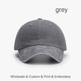 SLECKTON Custom Logo Retro Baseball Cap for Men and Women DIY Design Letter Embroidery Hat Customize Cap Graphic Print Wholesale