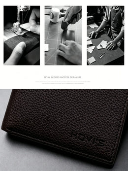 Men'S Wallet with 5 Card Slots & ID window, RFID Blocking Minimalist Slim Wallet for Men