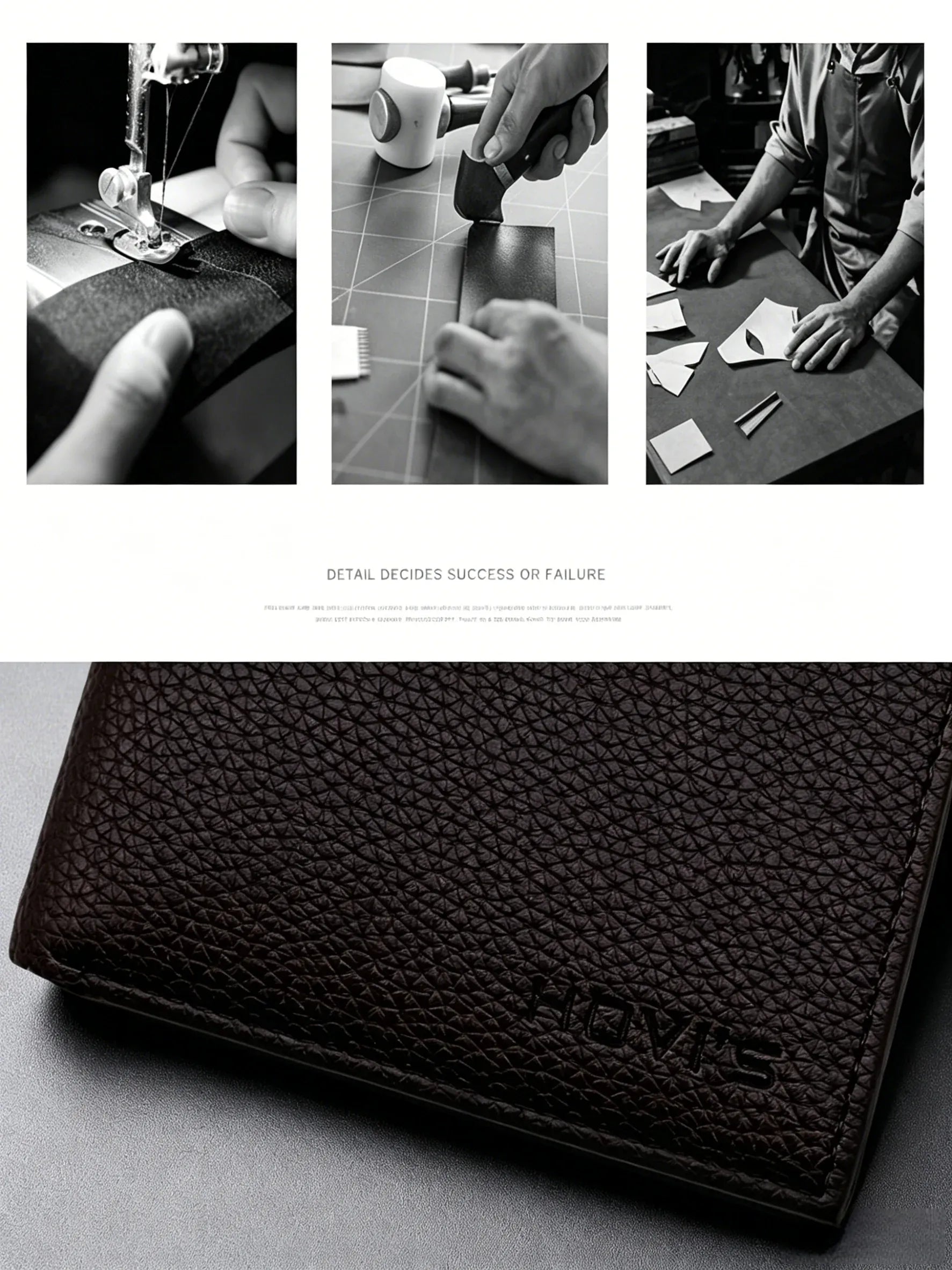 Men'S Wallet with 5 Card Slots & ID window, RFID Blocking Minimalist Slim Wallet for Men
