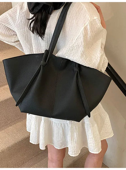 Pleated Tote – Women's Wing-inspired Statement