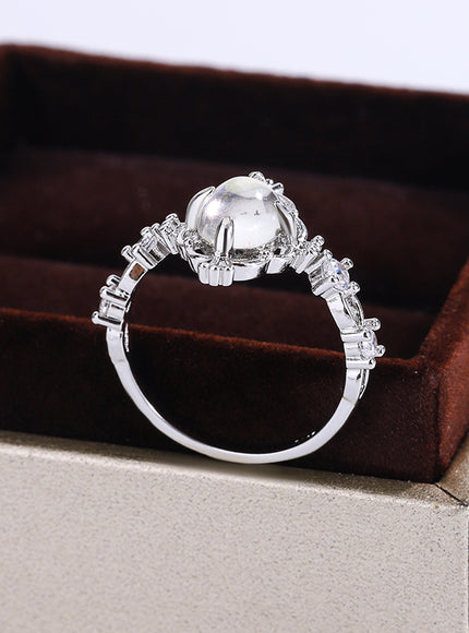 KissIcon S925 Moonstone Ring For Women - Engagement Gift