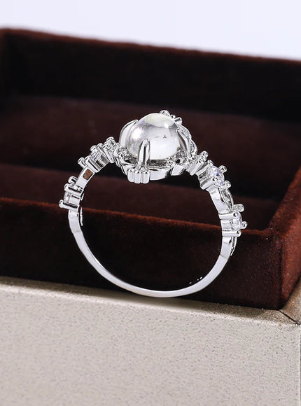 KissIcon S925 Moonstone Ring For Women - Engagement Gift
