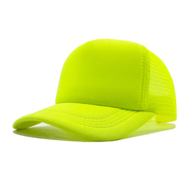 Customized Printed Logo Sponge Mesh Cap Solid Color Baseball Hat Sunshade And Sun Protection Travel Caps Truck Cap Duckbill Hats