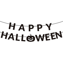 New Happy Halloween Flag Banner Festival Skeleton Pumpkin Party Decoration Supplies Scene Decoration Home Decoration