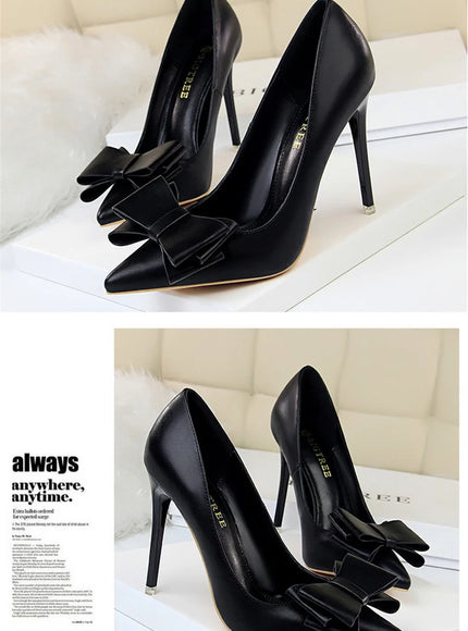 Fashion Sweet Women High Heel Shoes Blue Yellow