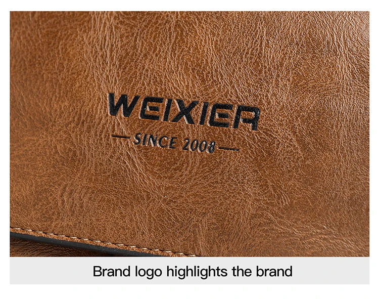 Mens Business Briefcase Large Capacity PU Leather Laptop Bag Fashion Crossbody Shoulder Tote Bag for Work Office