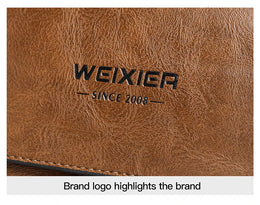 Mens Business Briefcase Large Capacity PU Leather Laptop Bag Fashion Crossbody Shoulder Tote Bag for Work Office