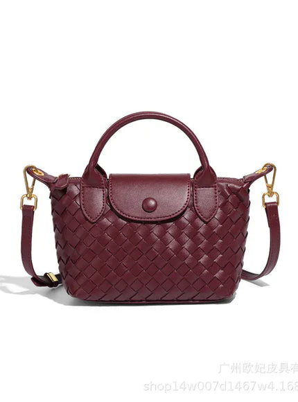 Woven Small Jiaozi Texture Popular Advanced Shoulder