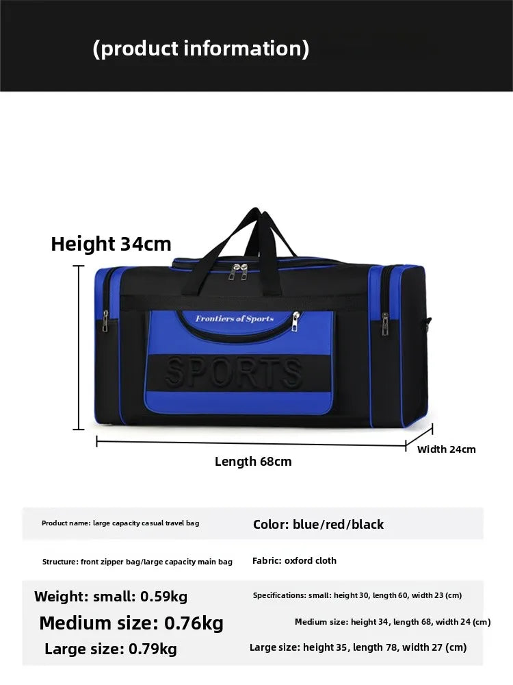 Large Capacity Handheld Travel Bag for Men And Women Suitable for Long And Short Trips Moving And Business Casual Scenarios