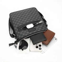 New Crossbody Bag for Men Bags Casual Man Messenger Bag Fashion Male Bag PU Leather Designer Sling Pack Shoulder Bag