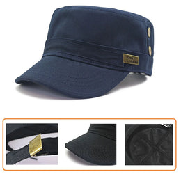 Men's Camouflage Flat Top Baseball Cap, Outdoor Sports Caps, Tactical Dad Hat, Casual Cadet, Trucker Hats