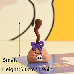 2025 Halloween Cake Decorations Pumpkin Ghost Black Castle Haunted Houses Cake Toppers for Happy Halloween Party Supplies