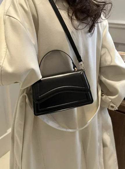 High Quality PU Leather Handbag Purse Women's Bag Solid Color Shoulder Crossbody Bags Lady Messenger Small Tote for Women Girls