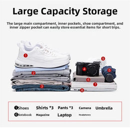 Large Capacity Handheld Travel Bag for Men And Women Suitable for Long And Short Trips Moving And Business Casual Scenarios