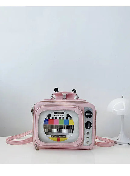 Cartoon Cute Handbags Funny Tv Transparent Square